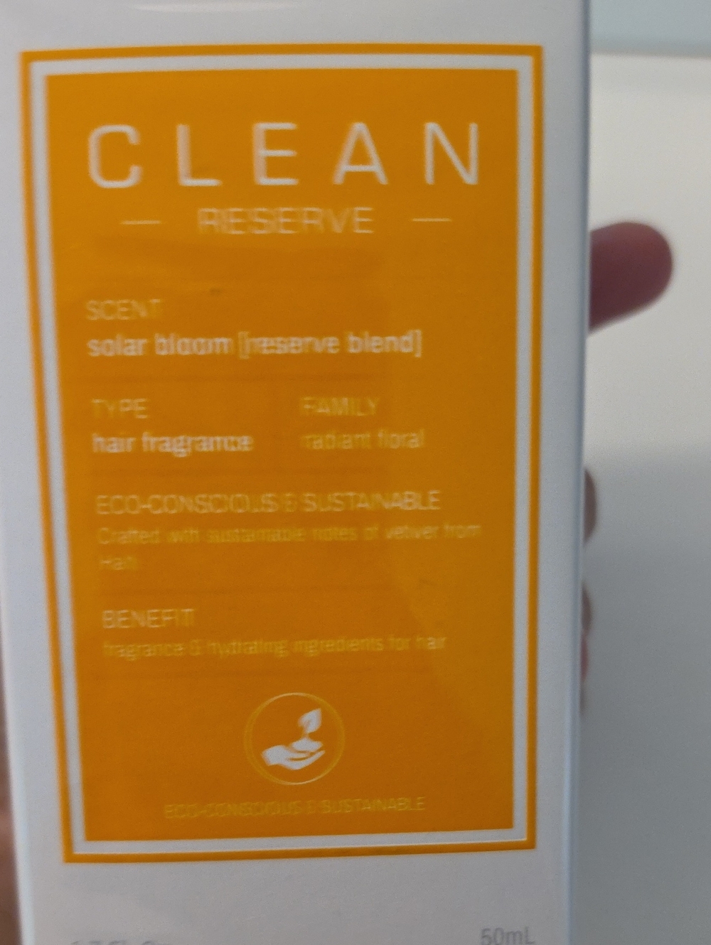 New Sealed CLEAN RESERVE Solar Bloom Hair and Body Fragrance 50ml